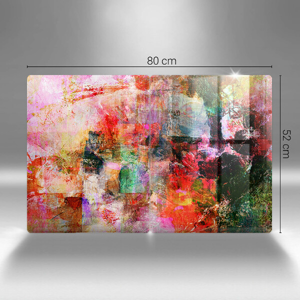 Kuchynská doska veľká zo skla Maľovanie abstrakcie