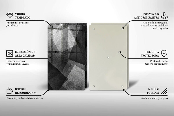 Sklenená doska na krájanie Geometrická abstrakcia