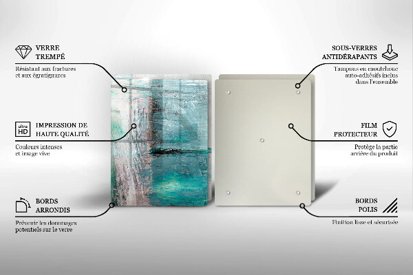 Kuchynská doska veľká zo skla Farba abstrakcie pozadia