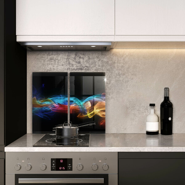 Kuchynská doska veľká zo skla Farebný dym