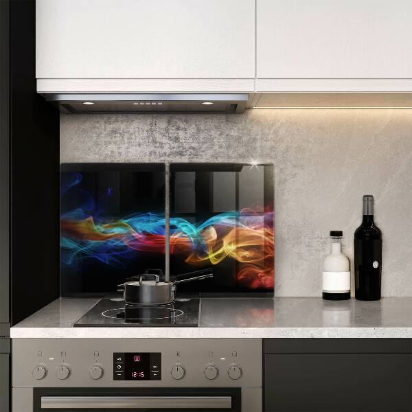 Kuchynská doska veľká zo skla Farebný dym