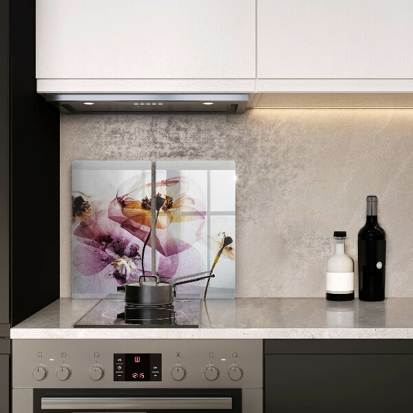 Sklenená doska na krájanie Jemné kvety