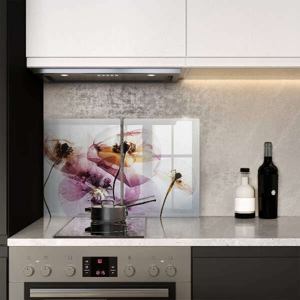 Sklenená doska na krájanie Jemné kvety