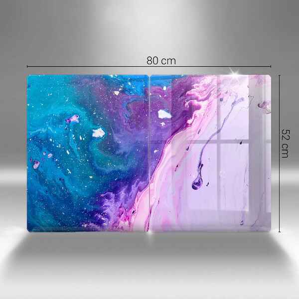 Sklenená doska na krájanie Abstrakce atramenty