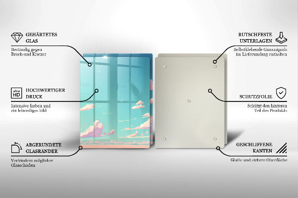 Sklenená doska na krájanie Rozprávkové nebo