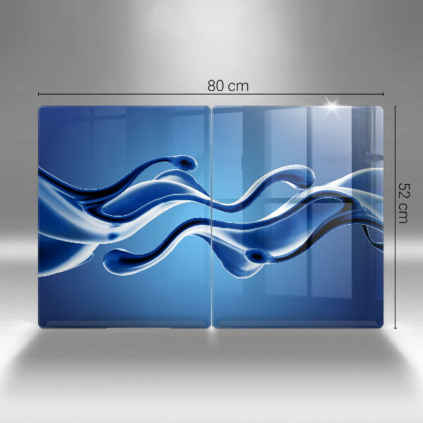 Sklenená doska na krájanie Abstrakcia tekutín