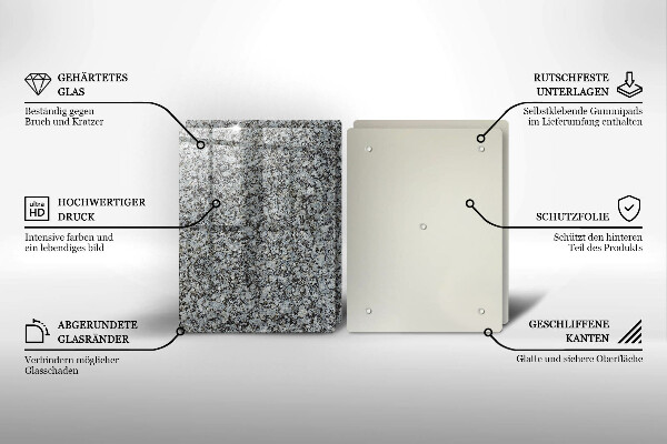 Kuchynská doska veľká zo skla Textúra kameňa