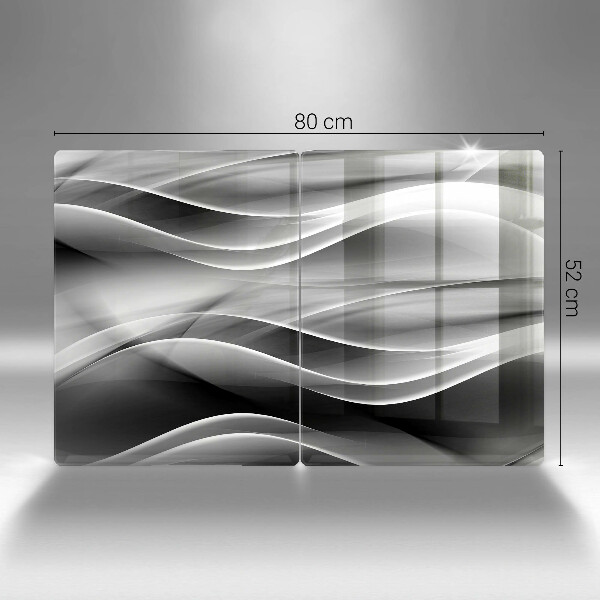 Kuchynská doska veľká zo skla Abstraktné línie dymu