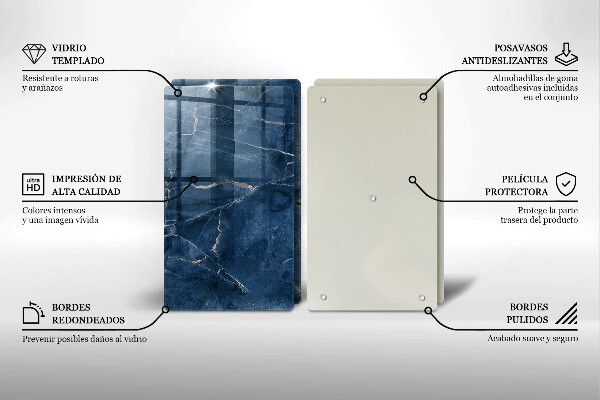 Kuchynská doska veľká zo skla Textúra mramorového kameňa