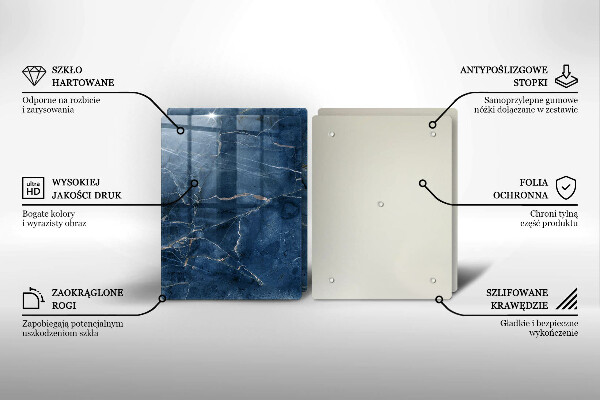 Kuchynská doska veľká zo skla Textúra mramorového kameňa