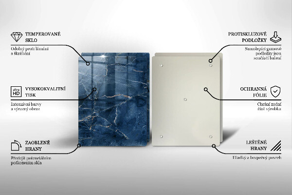 Kuchynská doska veľká zo skla Textúra mramorového kameňa