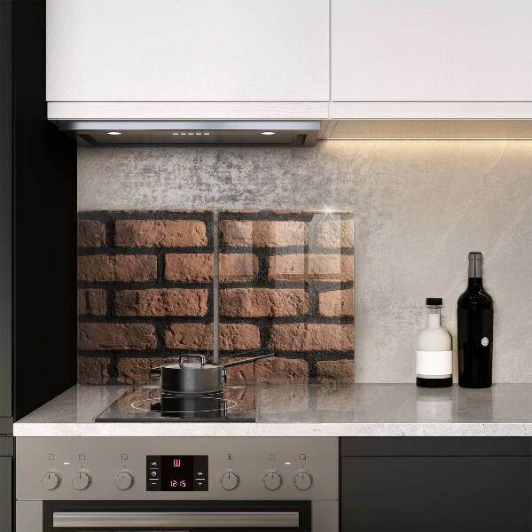 Sklenená doska na krájanie Tehlová stena