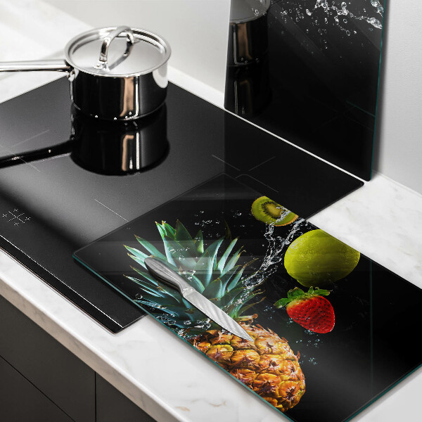 Kuchynská doska veľká zo skla Ovocie vo vode