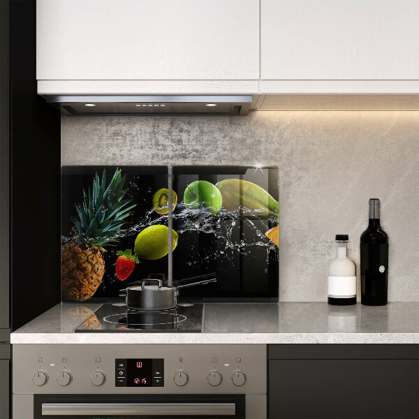 Kuchynská doska veľká zo skla Ovocie vo vode