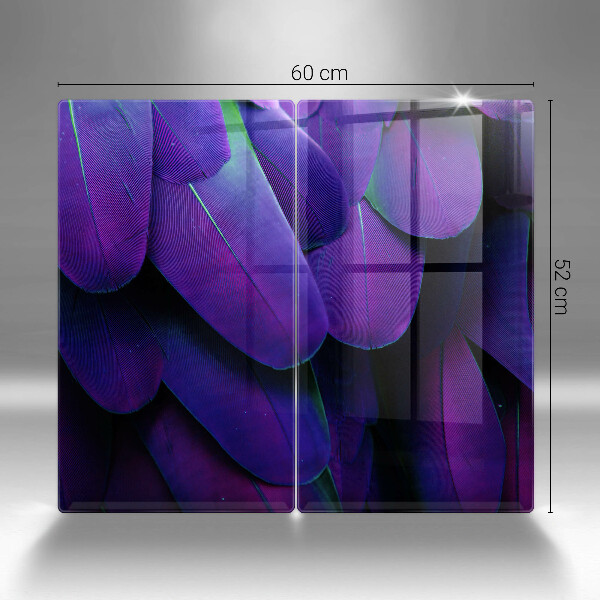 Sklenená doska na krájanie Neónové pierka