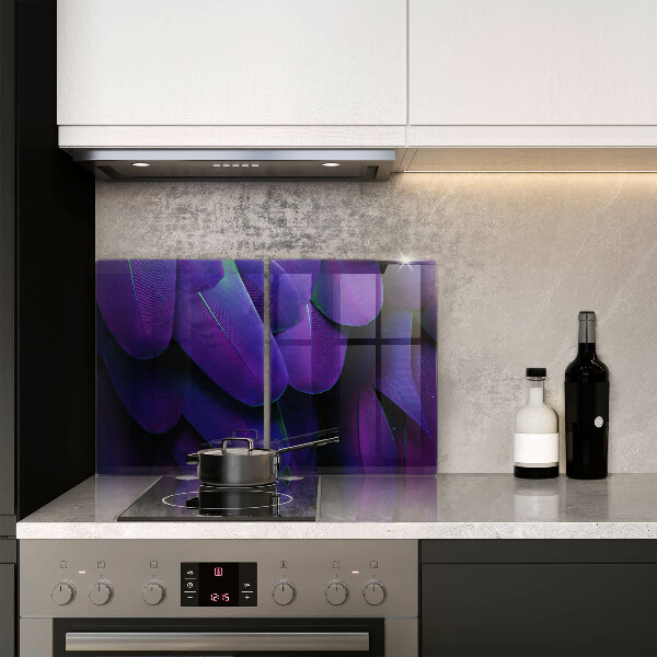 Sklenená doska na krájanie Neónové pierka