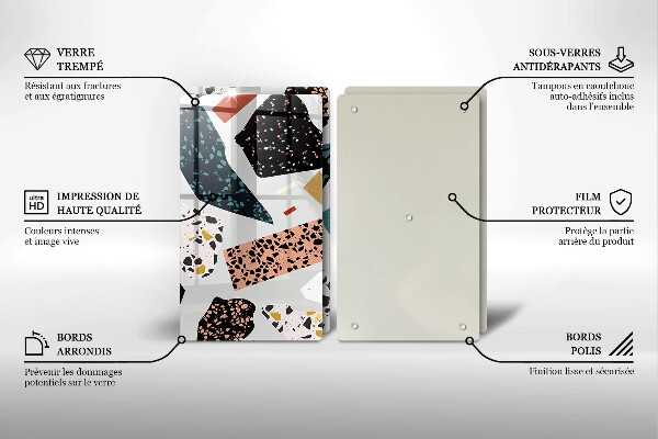 Sklenená doska na krájanie Kamenina