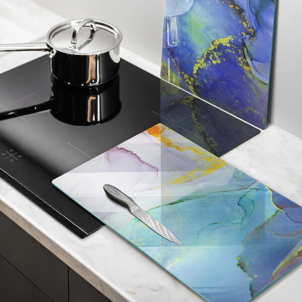 Sklenená doska na krájanie Prasknutý zlatý kameň