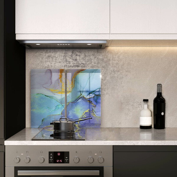 Sklenená doska na krájanie Prasknutý zlatý kameň