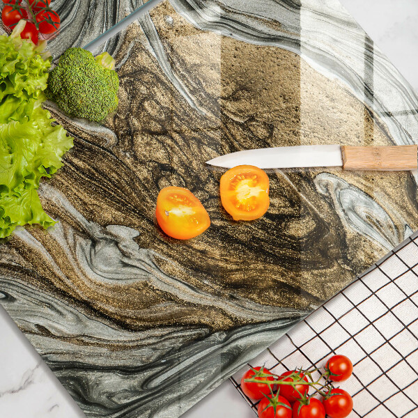 Sklenená doska na krájanie Bohatá abstrakcia