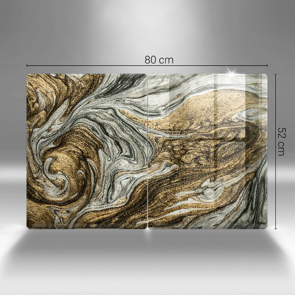 Sklenená doska na krájanie Bohatá abstrakcia