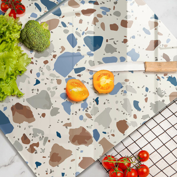 Sklenená doska na krájanie Dekoratívna kamenina
