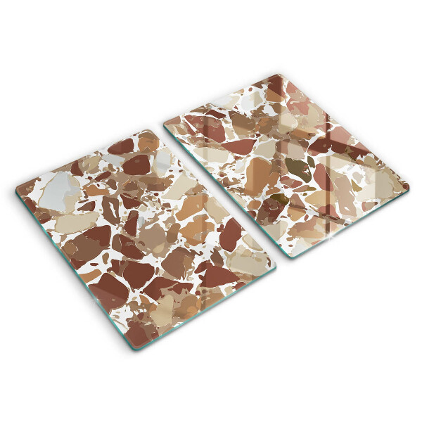 Sklenená doska na krájanie Kamenné ozdobné škvrny