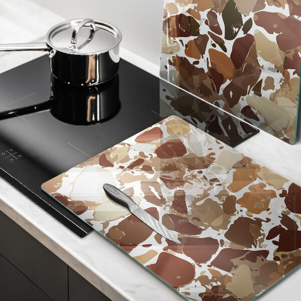 Sklenená doska na krájanie Kamenné ozdobné škvrny