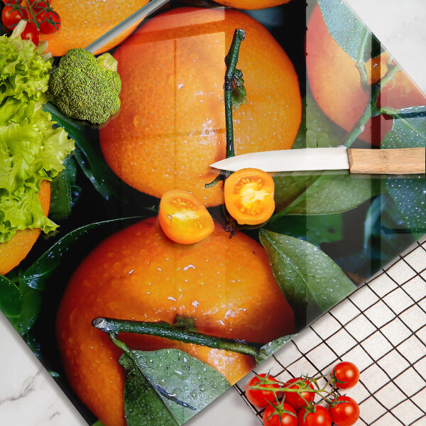 Sklenená doska na krájanie Pomarančové ovocie