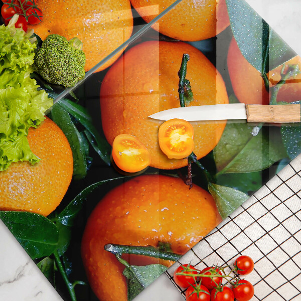 Sklenená doska na krájanie Pomarančové ovocie