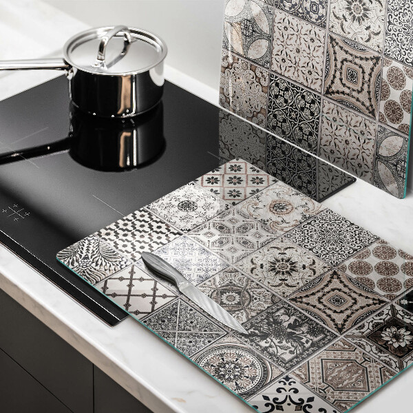 Kuchynská doska veľká zo skla Dekoratívne dlaždice