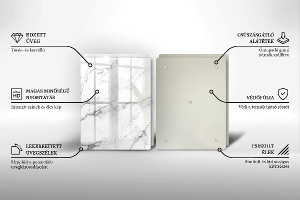 Kuchynská doska veľká zo skla Elegantná textúra mramoru