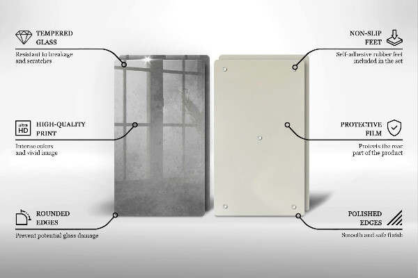 Kuchynská doska veľká zo skla Betónové textúry pozadia