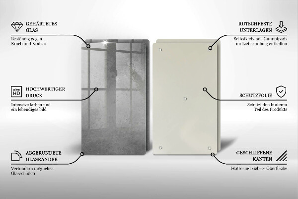 Kuchynská doska veľká zo skla Betónové textúry pozadia