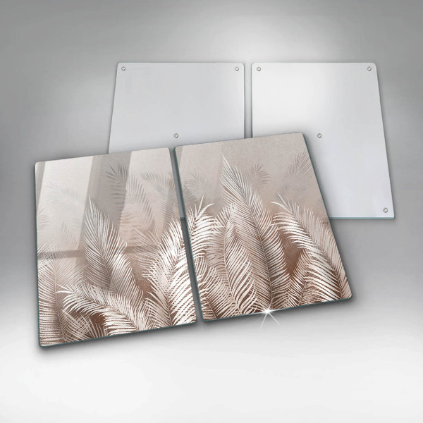 Sklenená doska na krájanie Boho vegetačné listy