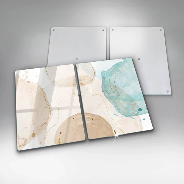 Sklenená doska na krájanie Svetlé boho tvary