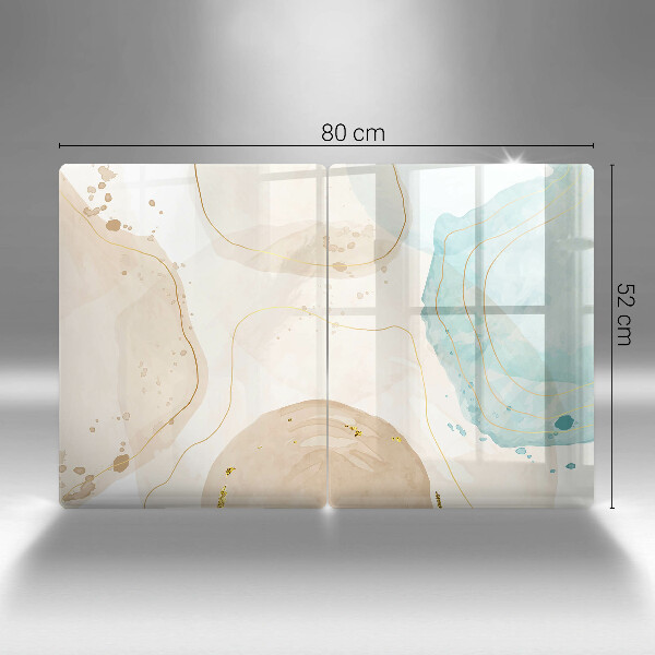 Sklenená doska na krájanie Svetlé boho tvary