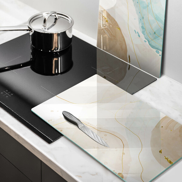 Sklenená doska na krájanie Svetlé boho tvary