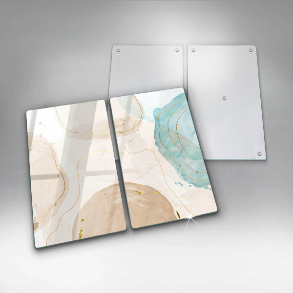 Sklenená doska na krájanie Svetlé boho tvary