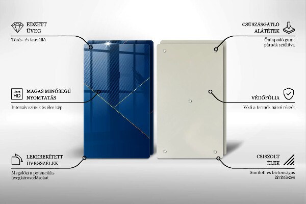 Sklenená doska na krájanie Moderné zázemie