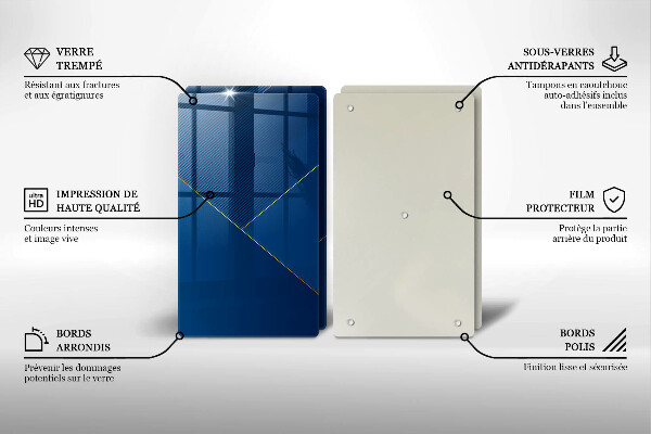 Sklenená doska na krájanie Moderné zázemie