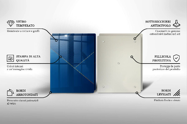 Sklenená doska na krájanie Moderné zázemie