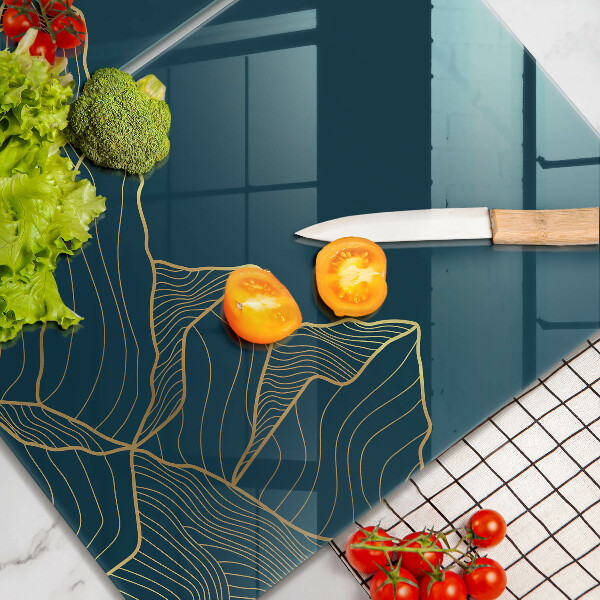 Kuchynská doska veľká zo skla Abstraktné hory