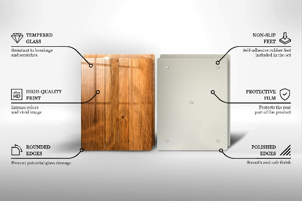 Kuchynská doska veľká zo skla Drevené dosky