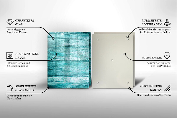 Kuchynská doska veľká zo skla Vintage drevené dosky