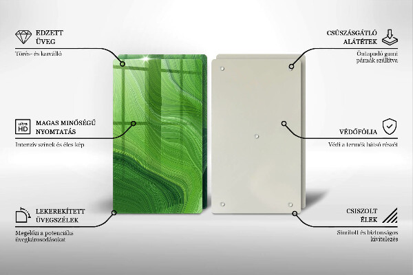 Kuchynská doska veľká zo skla Abstraktná textúra