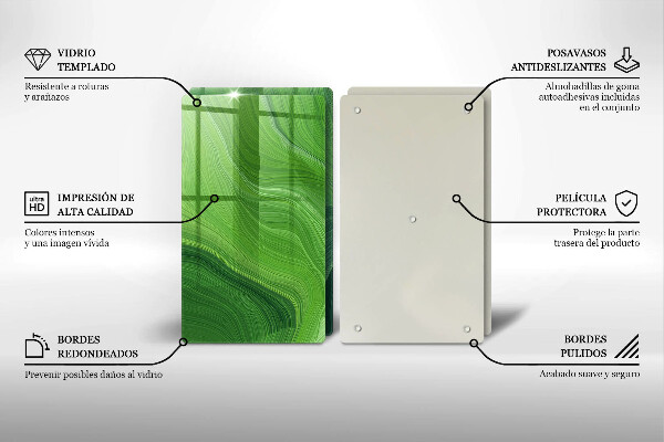 Kuchynská doska veľká zo skla Abstraktná textúra