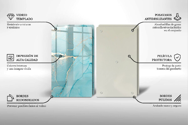 Kuchynská doska veľká zo skla Kamenná abstrakcia