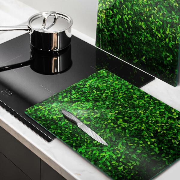 Kuchynská doska veľká zo skla Rastlina s malými listami