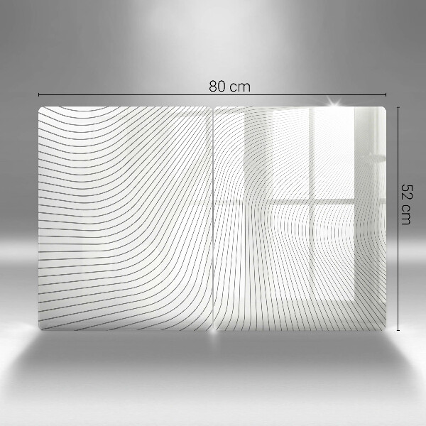 Kuchynská doska veľká zo skla Vzor moderných línií